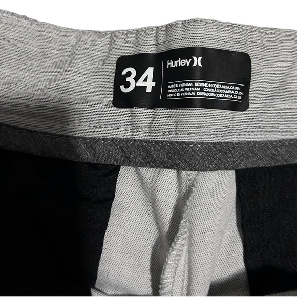 Hurley Men's H2O Dri Breathe 19" Outseam Hybrid Swim Board WalkShorts,Grey/34 - Picture 2 of 5